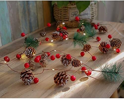 PineCones String Lights, christmas pine cone light string