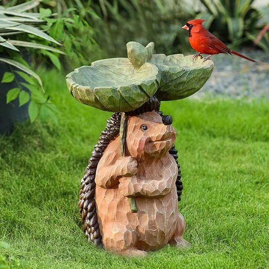 Lotus leaf-Bird Bath Garden Decor for Outdoors Resin