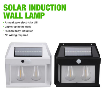 Solar Wall Lantern Lights Outdoor Dusk to Dawn Motion Sensor Waterproof