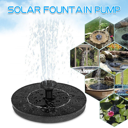 Solar Powered Floating Bird Bath Water Fountain Pump Garden Pond