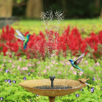 Solar Powered Floating Bird Bath Water Fountain Pump Garden Pond